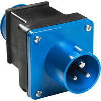 Adapter piece CEE plug to protective contact socket outlet