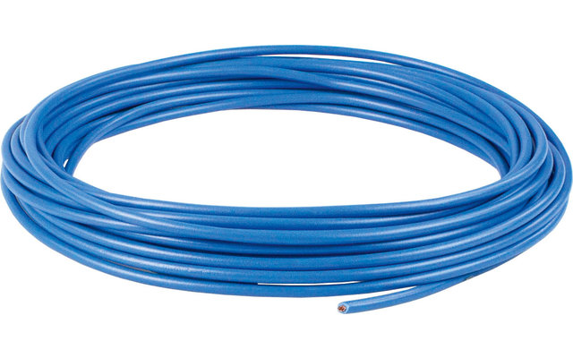 Flexible PVC core cable blue 1.5 mm² length 5 m