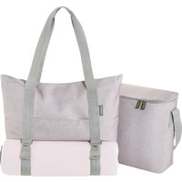 Meori Multiset 3in1 tas, picknickkleed & koeltas grijs
