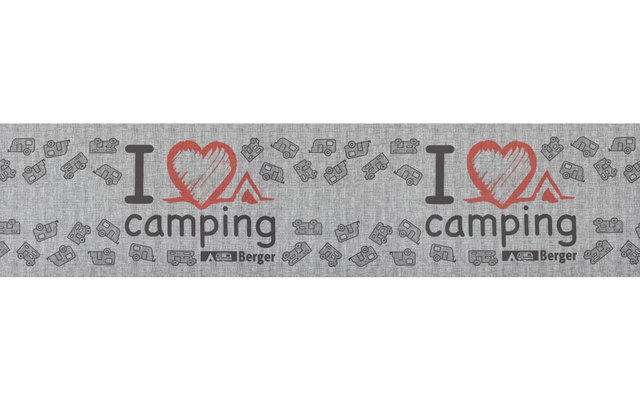 Berger Teppich-Läufer I love Camping