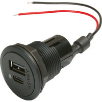 Double prise de courant USB-C/A EV 12-24V Pro Car