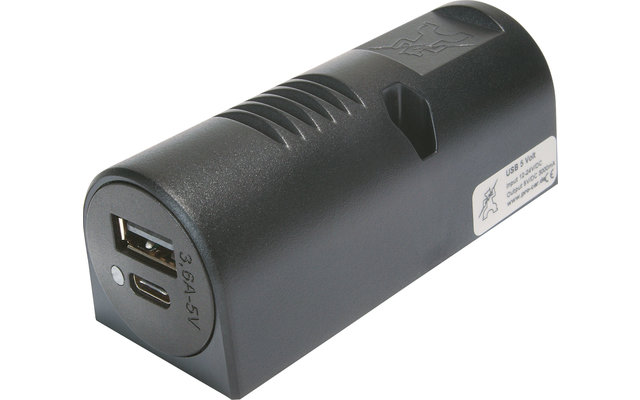Aufbau-Power USB-C/A Doppelsteckdose EV 3,6A