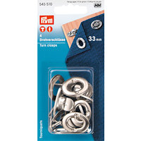 PRYM twist sluitingen zilver 4 stuks