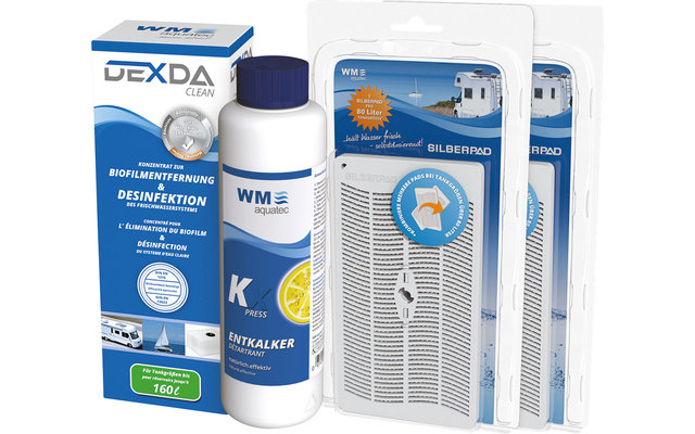 WM aquatec Hygiene-Set Set completo per l'igiene dell'acqua 100 litri