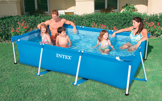 Intex Pool Mini Frame Metal Frame Pool 220x150x60 cm