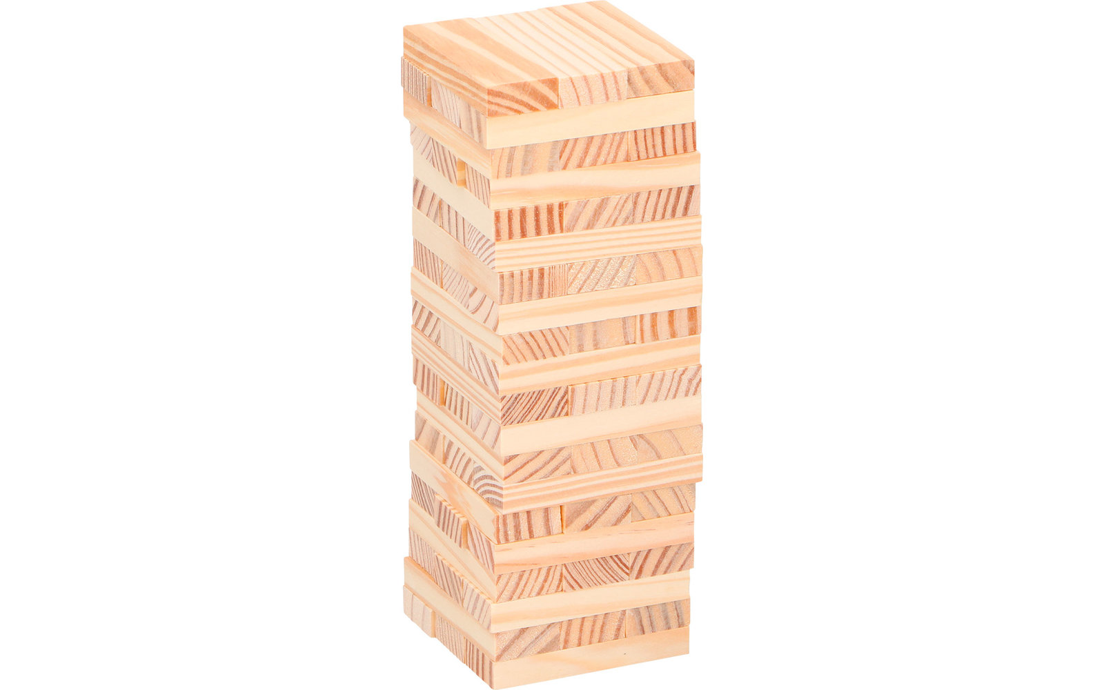 Turm aus Holzklötzen gestapelt