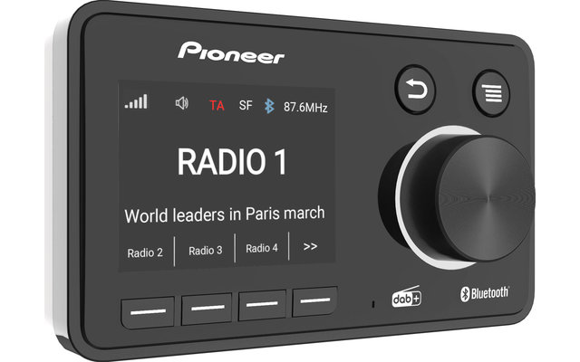 Pioneer SDA-11DAB DAB+ digitale radio-adapter met Bluetooth
