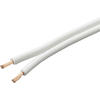 Flexible PVC twin cable white 0.75 mm² length 5 m