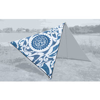 Bent Sonnensegel / Tarp Canvas Allover Set inklusive Stahlaufstellstange New Zealand sunprint / zipper black