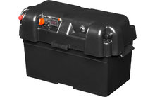 Caja de baterías PAT V02 con toma USB, toma de 12V y voltímetro IP44