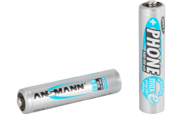 Ansmann Phone Micro AAA 800 mAh NiMH rechargeable battery (pack of 2)