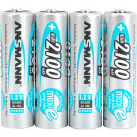 Ansmann mignon AA 1,2 V / 2.100 mAh oplaadbare batterij - 4-delige set