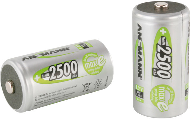 Batería recargable Ansmann Baby C 2.500 mAh NiMH (paquete de 2)