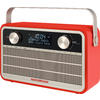 TechniSat Nordmende DAB+ Transita 120 digitale radio in retro-look met 24-uurs batterij Rood
