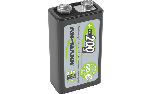 Ansmann 9 V e-block 200 mAh NiMH oplaadbare batterij oplaadbaar