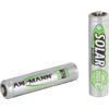 Ansmann Solar Micro AAA 550 mAh NiMH rechargeable battery Rechargeable (pack of 2)