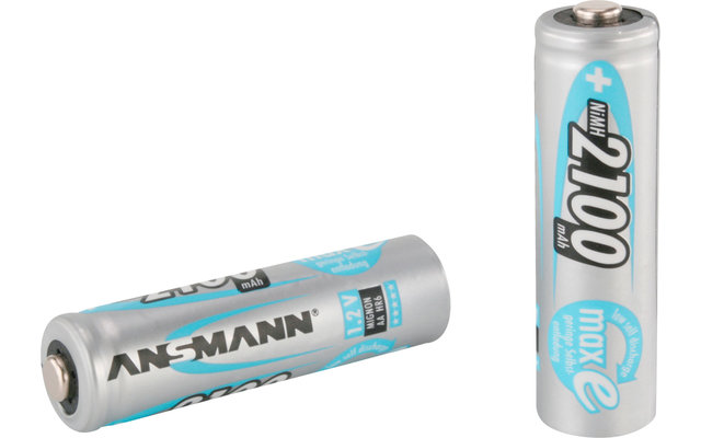 Ansmann mignon AA 1,2 V / 2.100 mAh oplaadbare batterij - 4-delige set