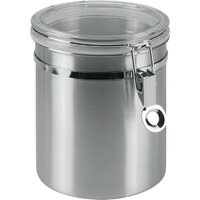 Metaltex Stainless Steel Storage Container with Transparent Lid 1 litre