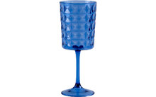 Bicchiere da vino Gimex Stone Line in plastica 400 ml azzurro