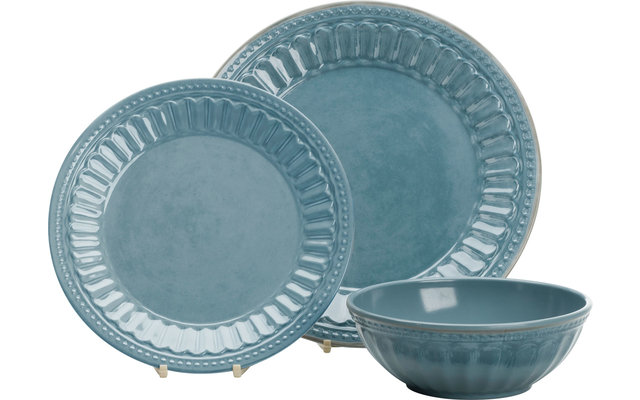 Flamefield Amalfi tableware set 12 pcs. Vintag Blue