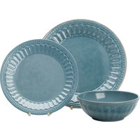 Flamefield melamine serviesset Vintage Blue - 12-delige set