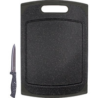 Steuber Cutting Board Granite Design 29 x 20 cm incl. Paring Knife 19 cm
