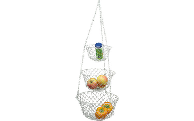 3-piece hanging basket set various colours