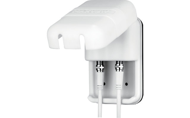 Maxview Satellite Outdoor Socket Twin F-Connection / Coax Antracite