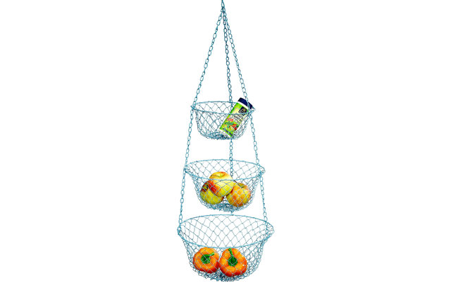3-piece hanging basket set various colours