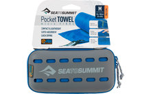 Sea to Summit Pocket Towel Mikrofaser Handtuch Medium blau 50cm x 100cm