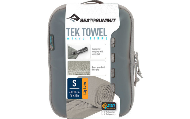 Sea to Summit TEK Terrycloth Microfiber Towel Small Grey