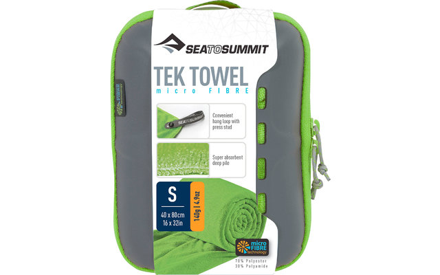 Sea to Summit TEK Terrycloth Microfiber Towel Small Lime