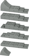 Berger Brick Leveler modulares Ausgleichskeil Set 10 teilig