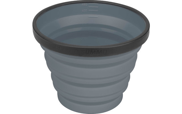 Sea to Summit X-Mug Foldable Drinking Cup 480 ml light grey