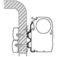 Thule Hymer awning adapter 2016 4m