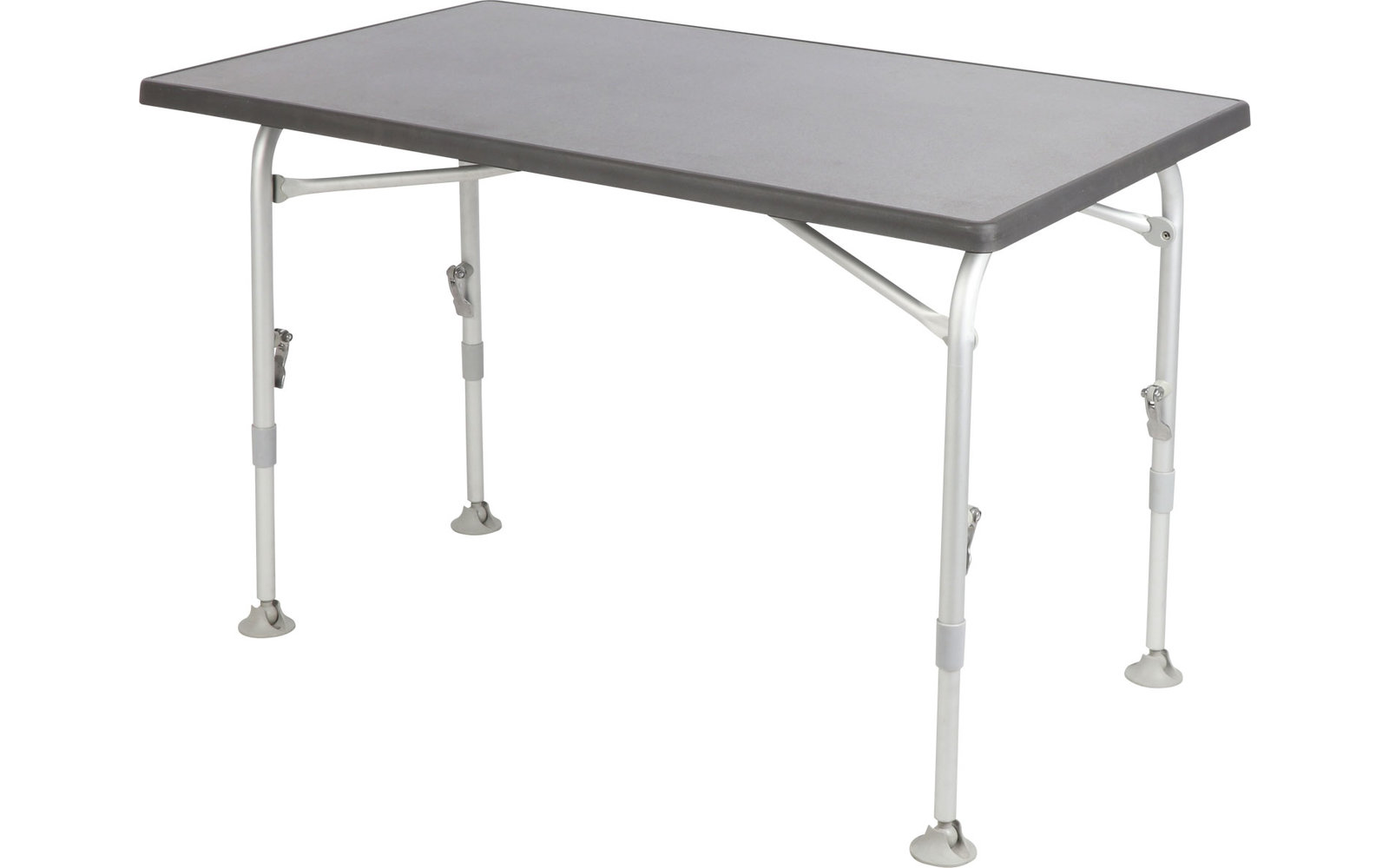 Grauer rechteckiger Tisch mit verstellbaren Beinen