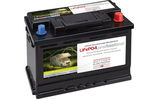 Büttner LiFePO4 Professional Batería de litio de alto rendimiento 12 V / 85 Ah