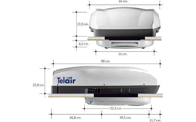 Climatiseur de toit Teleco Telair Silent 5400H