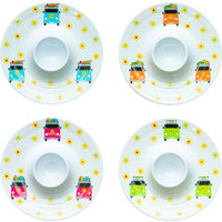 Flamefiled Camper Smiles Eierbecher-Set 4-tlg.