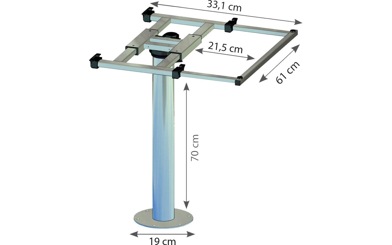 Ilse Pi tement De Table Une Colonne Starr Berger Camping