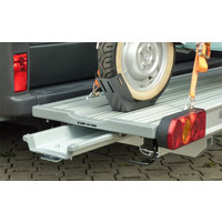 Linnepe SlidePort Lastenträger für Fiat Ducato ab 07/2006 für 1 Roller oder 1 Motorrad kurzer Überhang 1000 mm