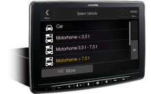 Alpine INE-F904DC Multimedia Navigation System for Motorhome and Truck