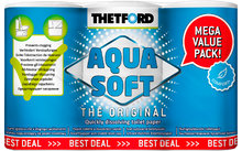Paquete de valor de papel higiénico Thetford Aqua Soft Comfort+ (6 en lugar de 4 rollos)