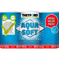 Papier hygiénique Thetford Aqua Soft Comfort+ paquet de valeur (6 au lieu de 4 rouleaux)