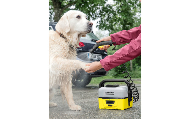 Kärcher Mobile Outdoor Cleaner OC 3 lage druk reiniger op batterijen inclusief Pet Box