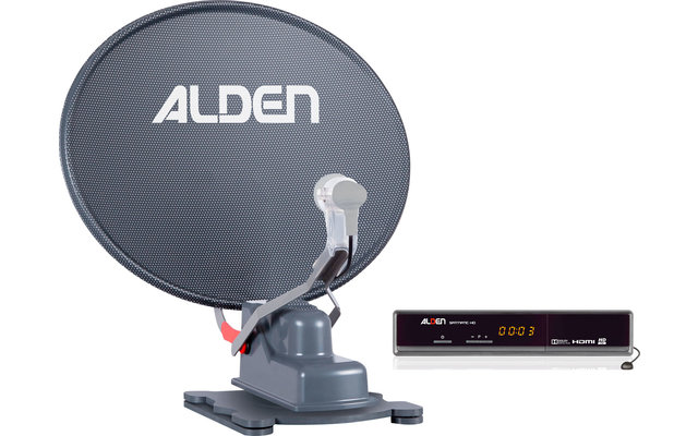 Sistema satellitare Alden Onelight HD completamente automatico con ricevitore di controllo Satmatic HD