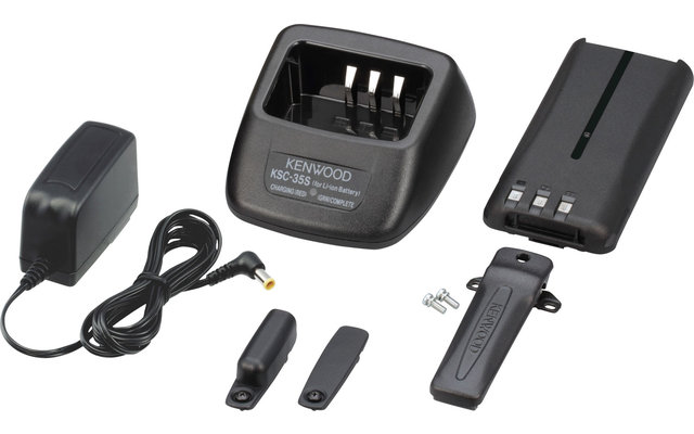 Radio portative analogique/numérique Kenwood TK-3701DE avec batterie et chargeur rapide