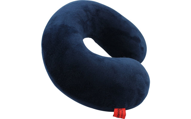 Almohada de viaje de espuma con memoria Cuddlebug azul