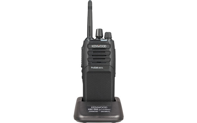 Radio portative analogique/numérique Kenwood TK-3701DE avec batterie et chargeur rapide