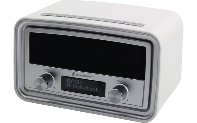 Soundmaster UR190WE Radio-réveil DAB+/UKW avec prise de charge USB Blanc